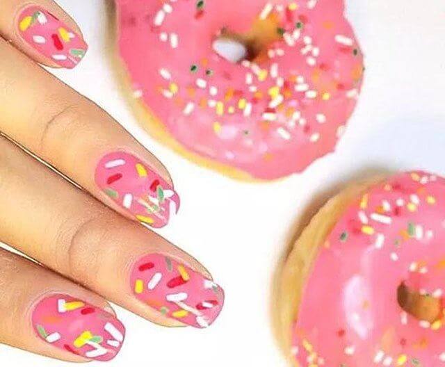 Donut Nail Art Designs